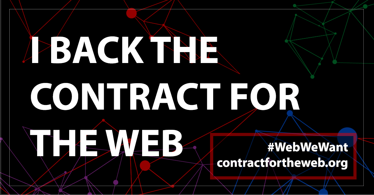 I endorse Contract for the Web
