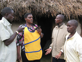 Grameen Community Knowledge Workers doing surveys