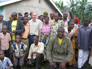 Tim with farmers