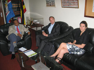 Tim, Rosemary, and the Prime Minister of Uganda