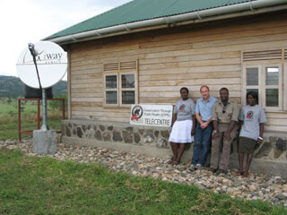 Tim, Lawrence, and CTPH staff in QENP