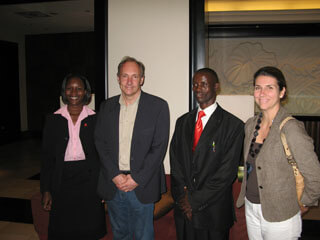 Tim, Rosemary, Lydia (protocol officer), David (Tim's body guard)