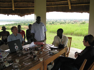 Working Session with Tim, John, Rosemary, a park ranger, and people from the local community