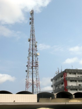 a phone tower in Accra