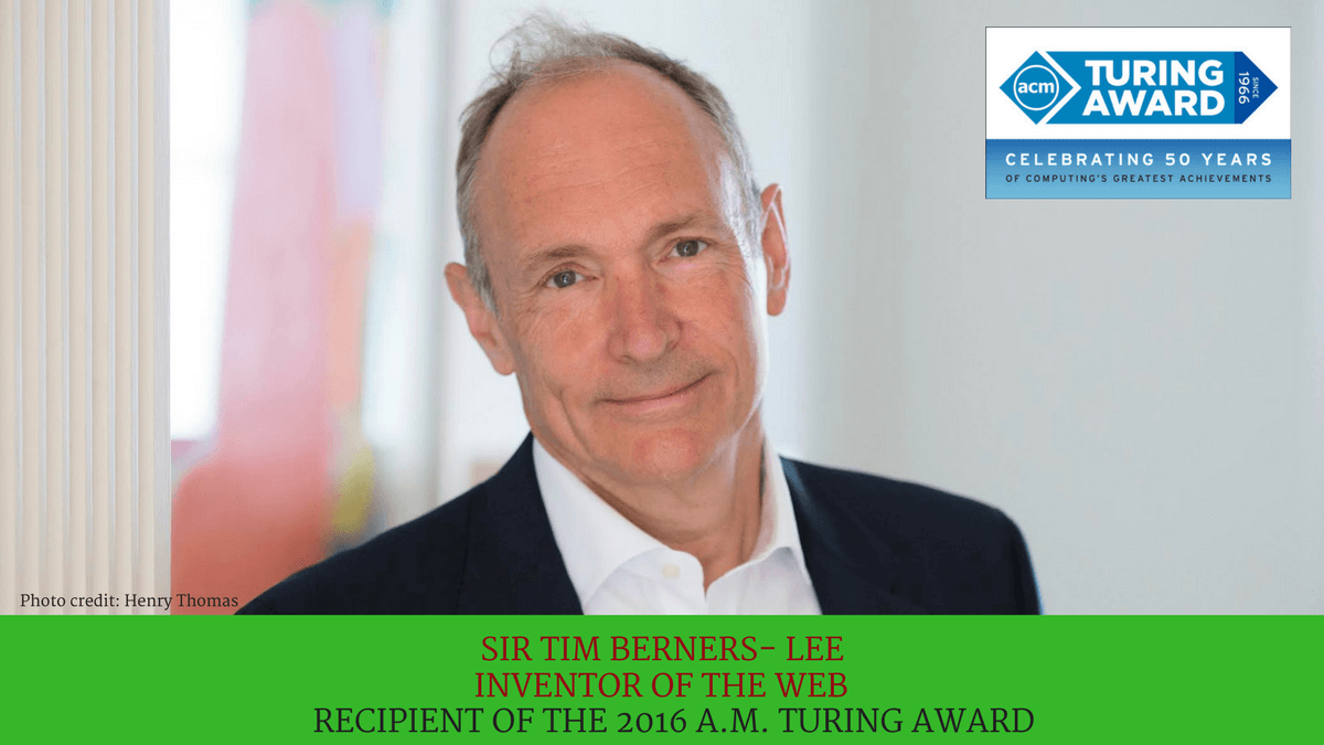 Sir Tim Berners Lee To Receive Prestigious Computing Award World Wide Web Foundation