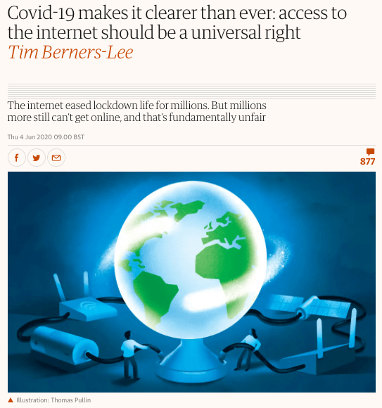 Guardian op-ed by Tim Berners-Lee.