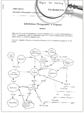 Tim's original proposal. Image: CERN