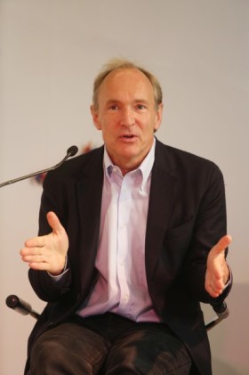 Sir Tim Berners-Lee speaks during his opening panel on May 30, 2015. Photo Credit: Southbank Centre
